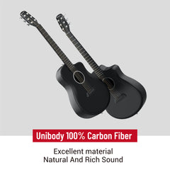 Carbon Fiber Guitar One-piece Molding Technology with Gig Bag J2