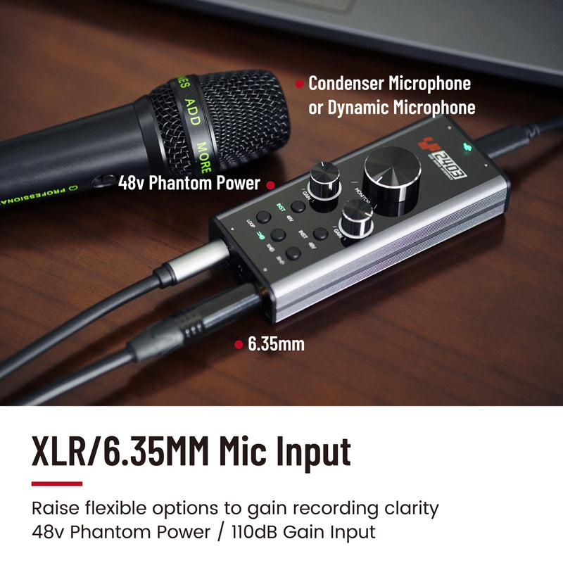 Portable Mini USB Audio Interface with 24bit 192Khz Sampling Rate SF2403