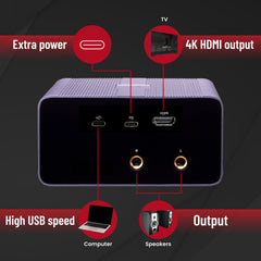 Simplefly USB Audio Interface 2-in-2-out 24bit 192khz AD DA Converter 48V Phantom Power Supply SF2402