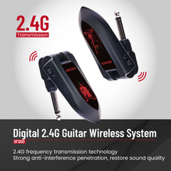 Simplefly Digital 2.4G  Wireless Guitar System Guitar Transmitter and Receiver SF1203